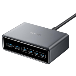 Anker Prime Charger, 200W 6-Port GaN Charging Station, Fast Charging USB C Charger